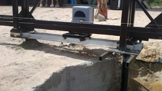 Купить сваи для ворот в Похвистнево. Заказать ворота на сваях под ключ от 21393 руб